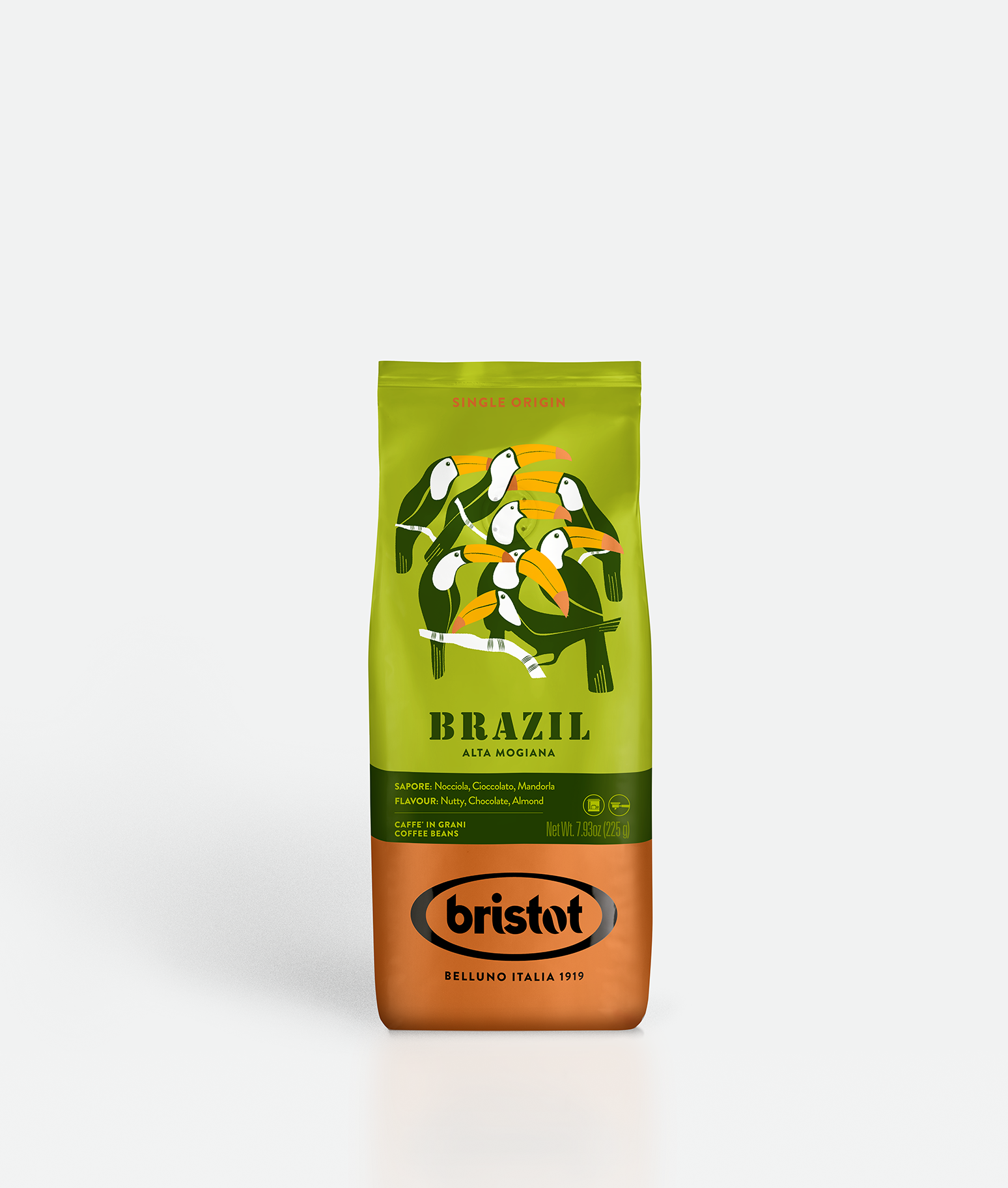 bristot-brazil-caff-in-grani-100-arabica-bohnen image 1