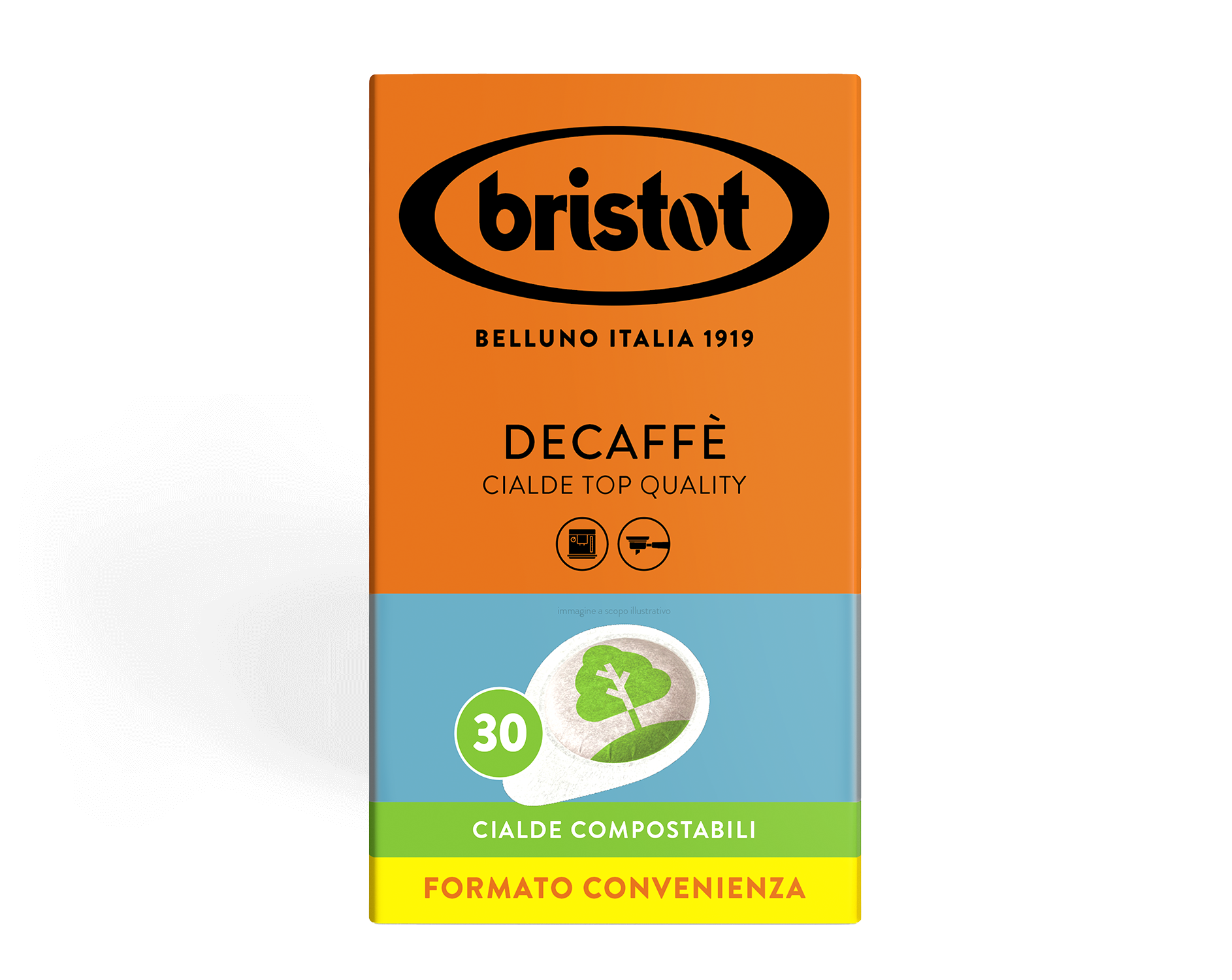 bristot-decaff-cialde-ese-pads-entkoffeiniert image 1