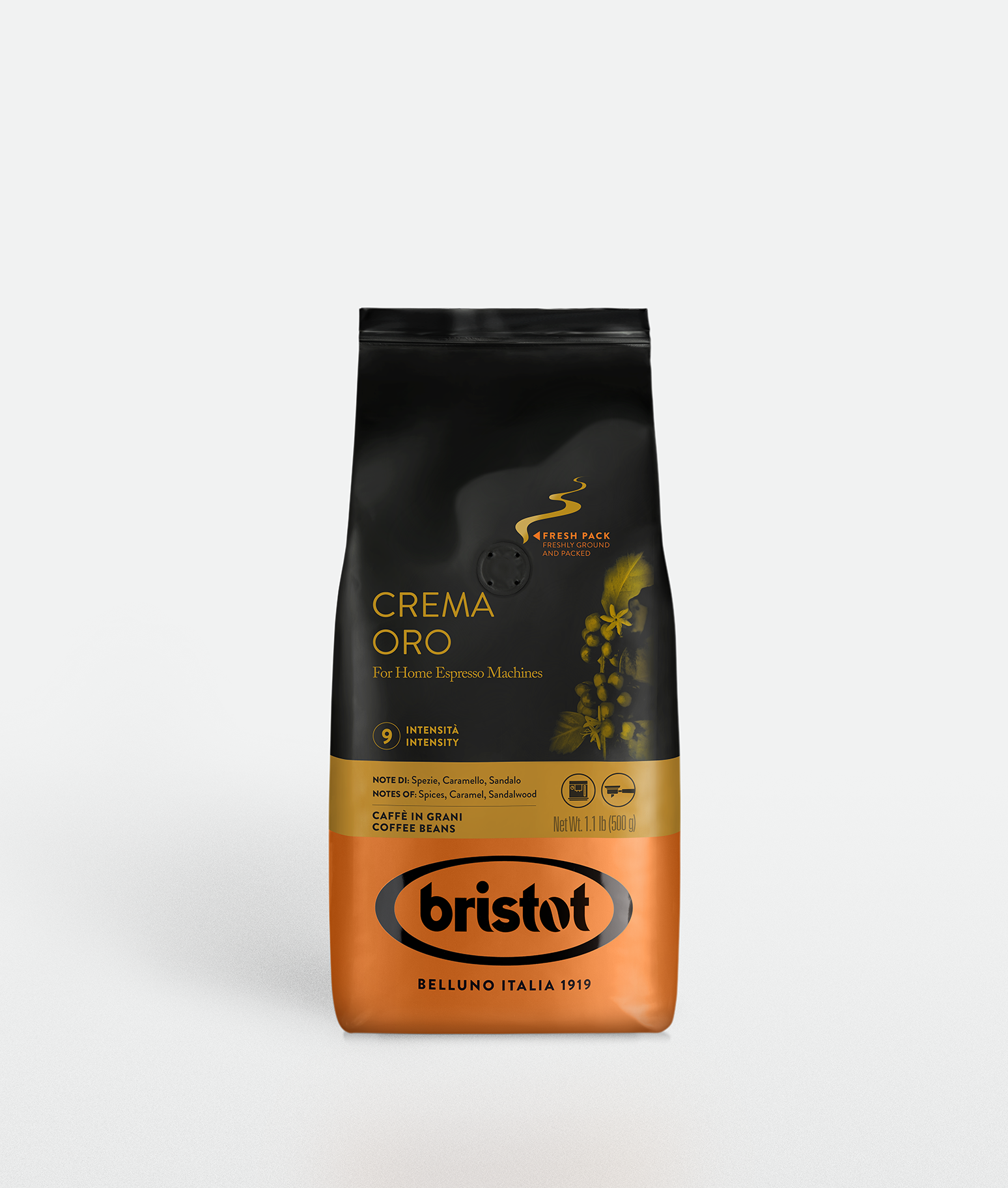 bristot-crema-oro-caff-in-grani-espresso-bohnen image 1