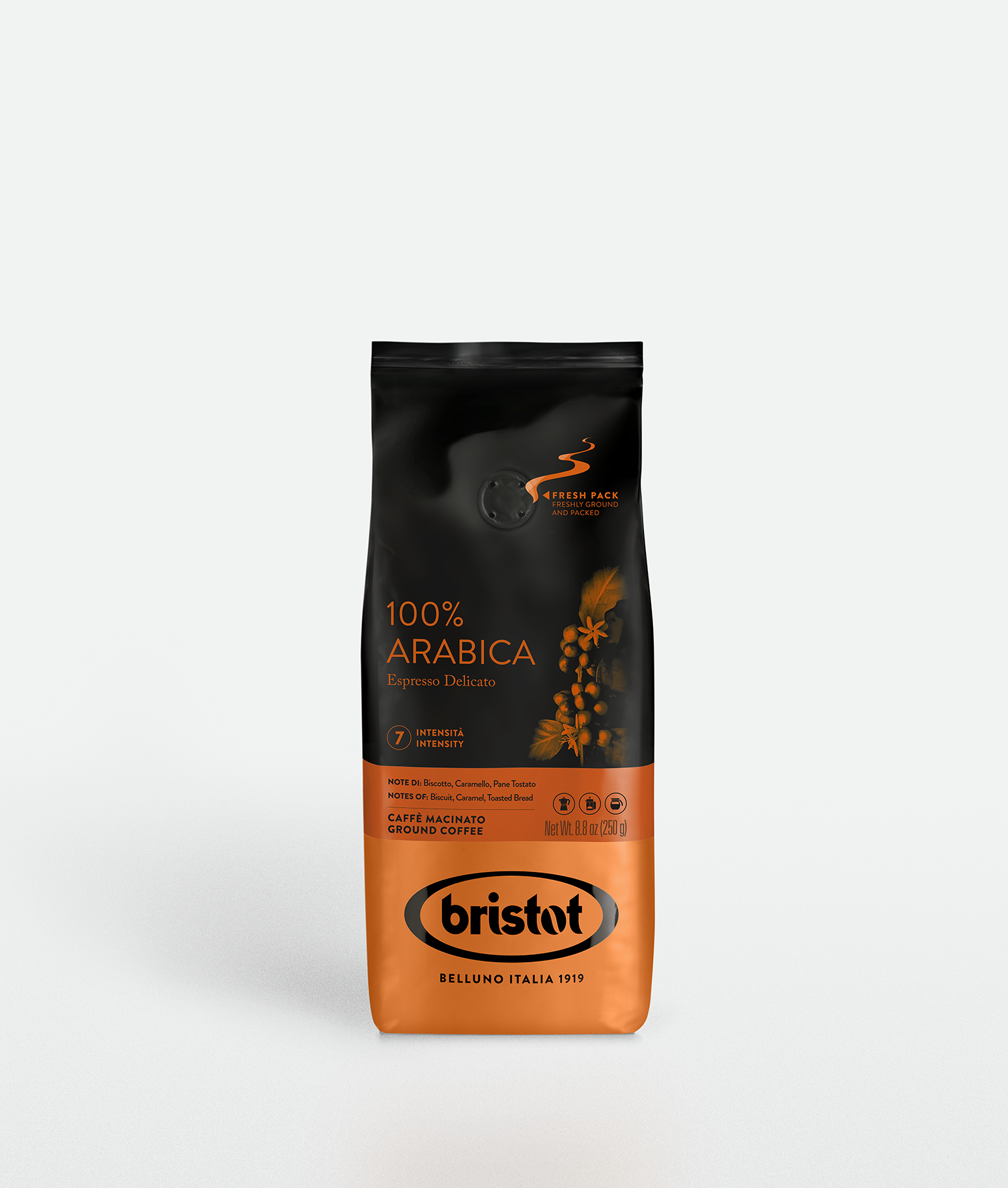 bristot-100-arabica-caff-macinato-gemahlen image 1