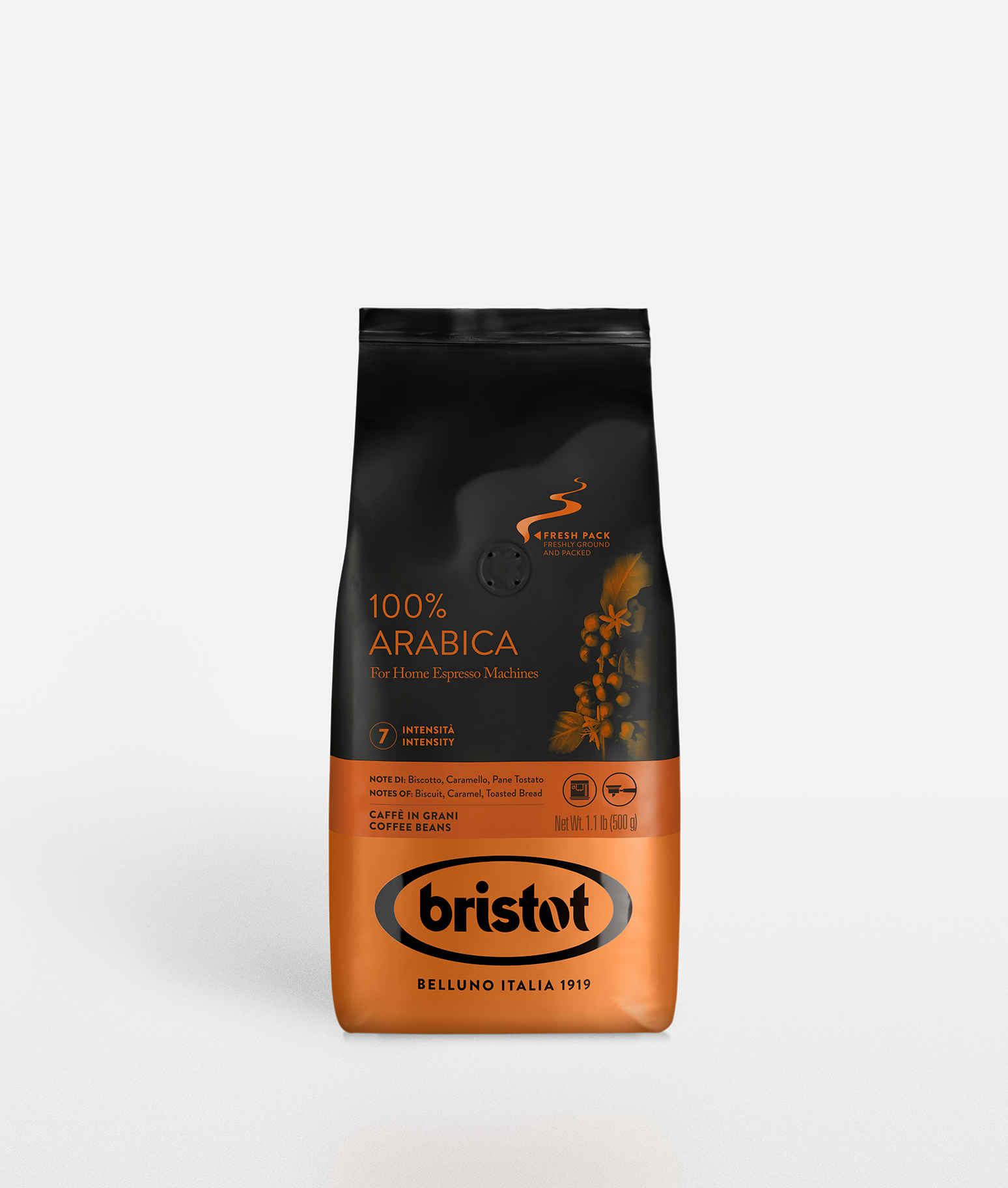 bristot-100-arabica-caff-in-grani-espresso-bohnen image 1