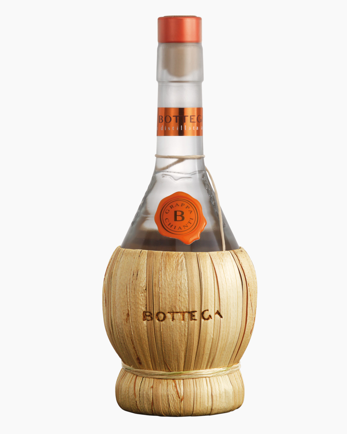 distilleria-bottega-fiasco-grappa-chianti-strohflasche image 1