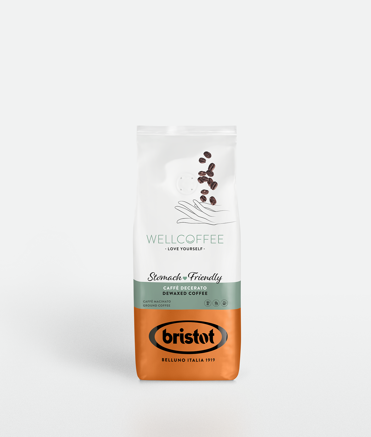 bristot-wellcoffee-stomach-friendly-magenfreundlicher-gemahlener-kaffee image 1