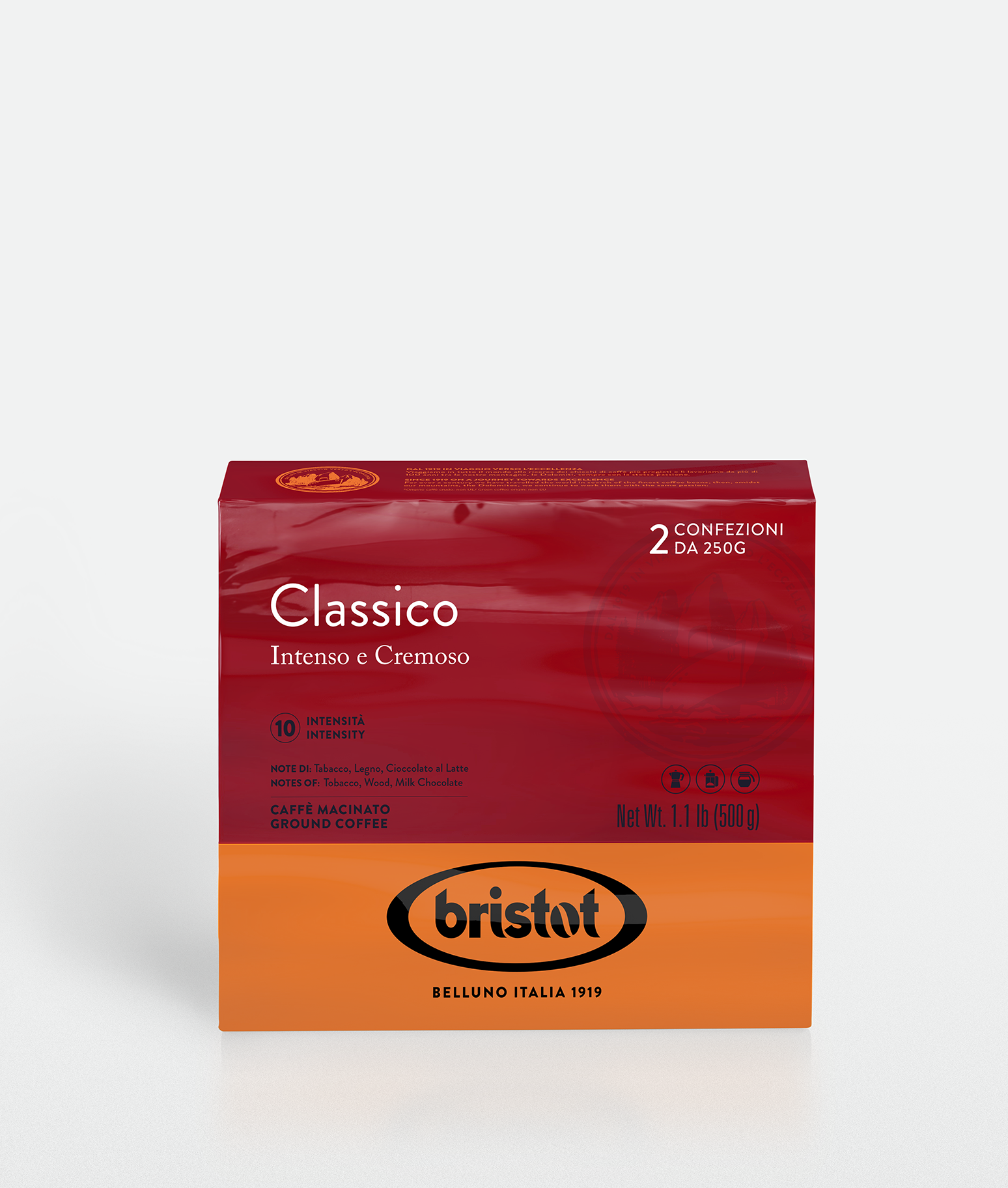 bristot-classico-bipack-caff-macinato-doppelpack-gemahlen image 1